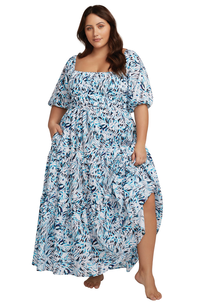 Ze Blu Handel Cotton Maxi Dress - Artesands Swim Australia