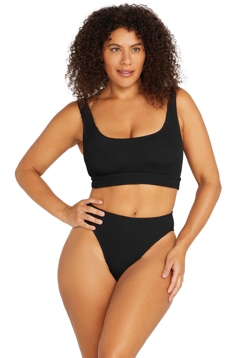 Artesands Multi Color Black Swimsuit Top Size 16 - 71% off