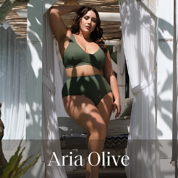 Aria Olive Swimsuit Collection