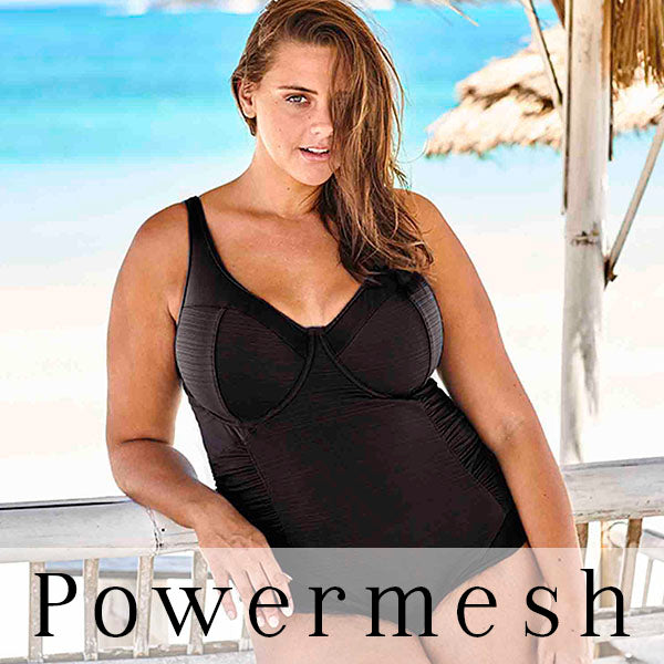 Aria powermesh curvy swimwear