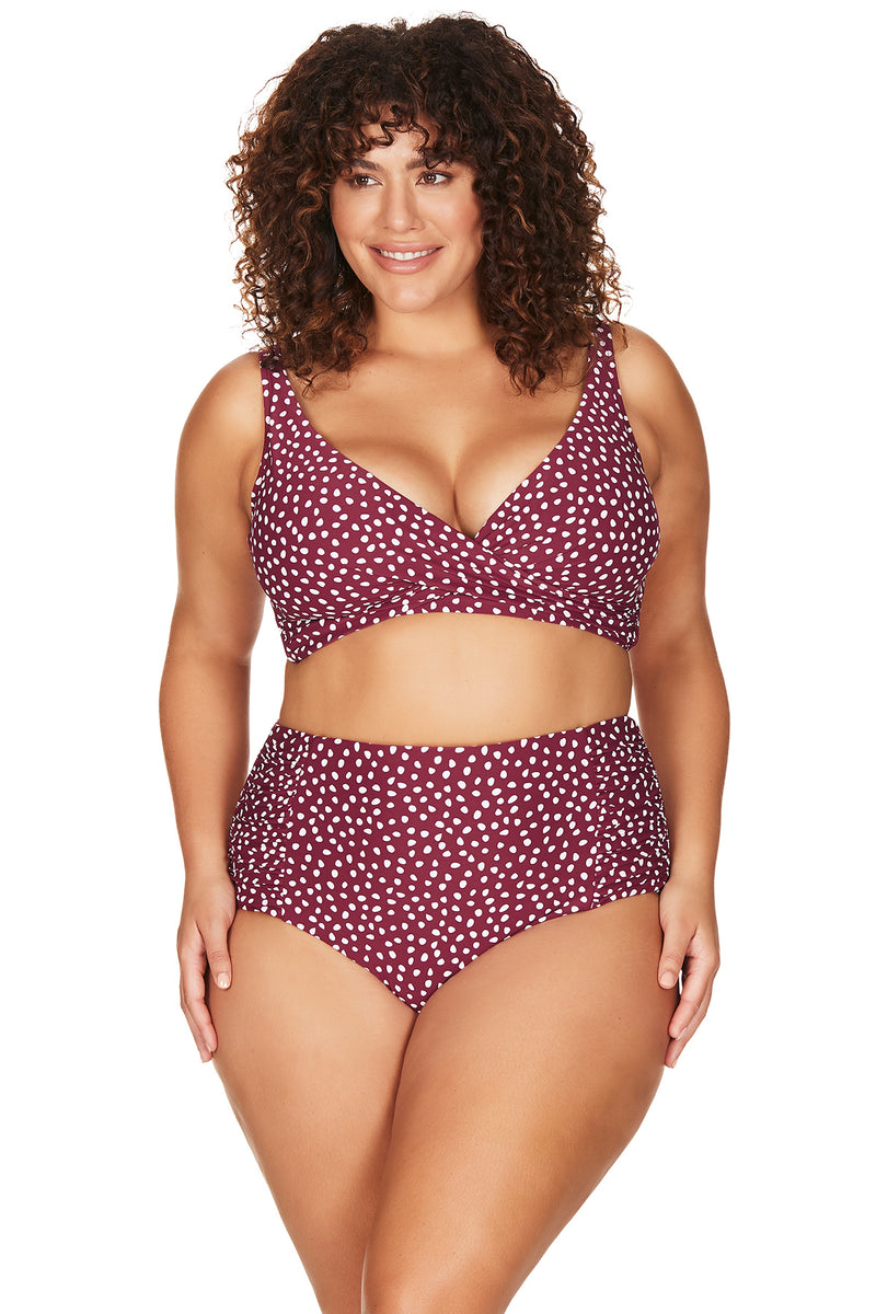 Purple Apois Botticelli Hgh Waist Swim Pant