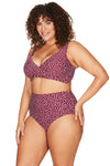Purple Apois Botticelli Hgh Waist Swim Pant