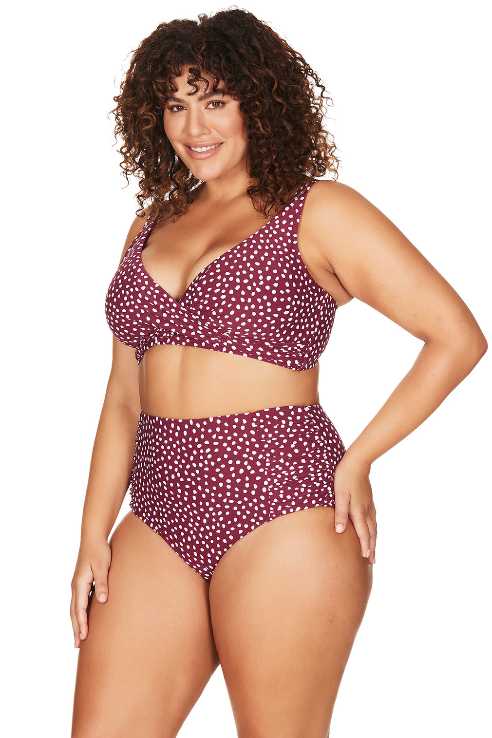 Purple Apois Botticelli Hgh Waist Swim Pant