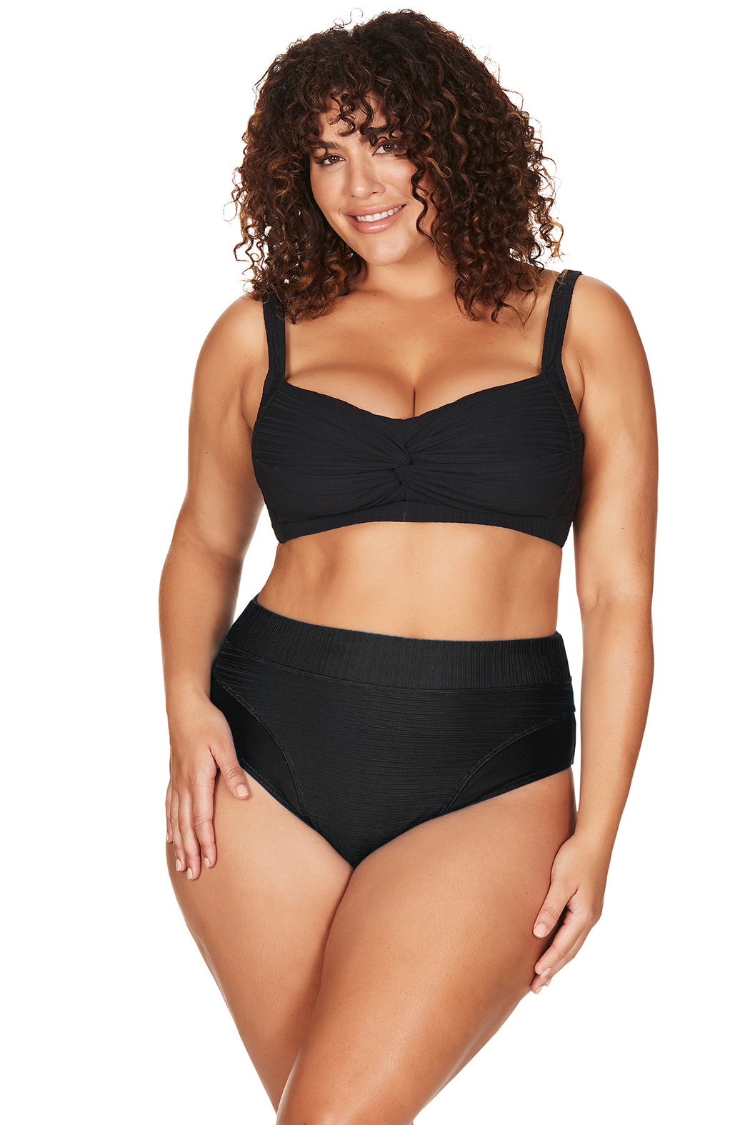 Black Aria Giotto High Waist Swim Pant