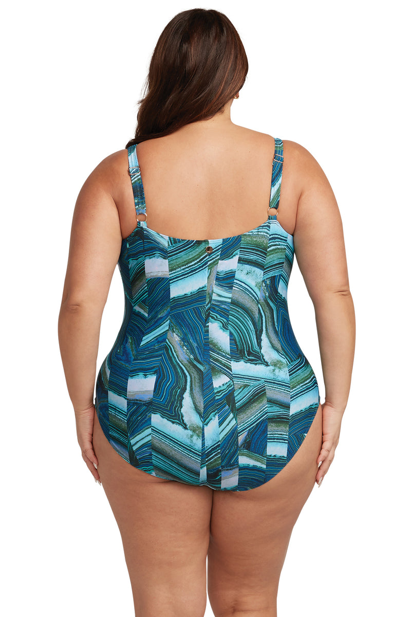 Chalcedony Gericault One Piece Swimsuit - Artesands Swim Australia