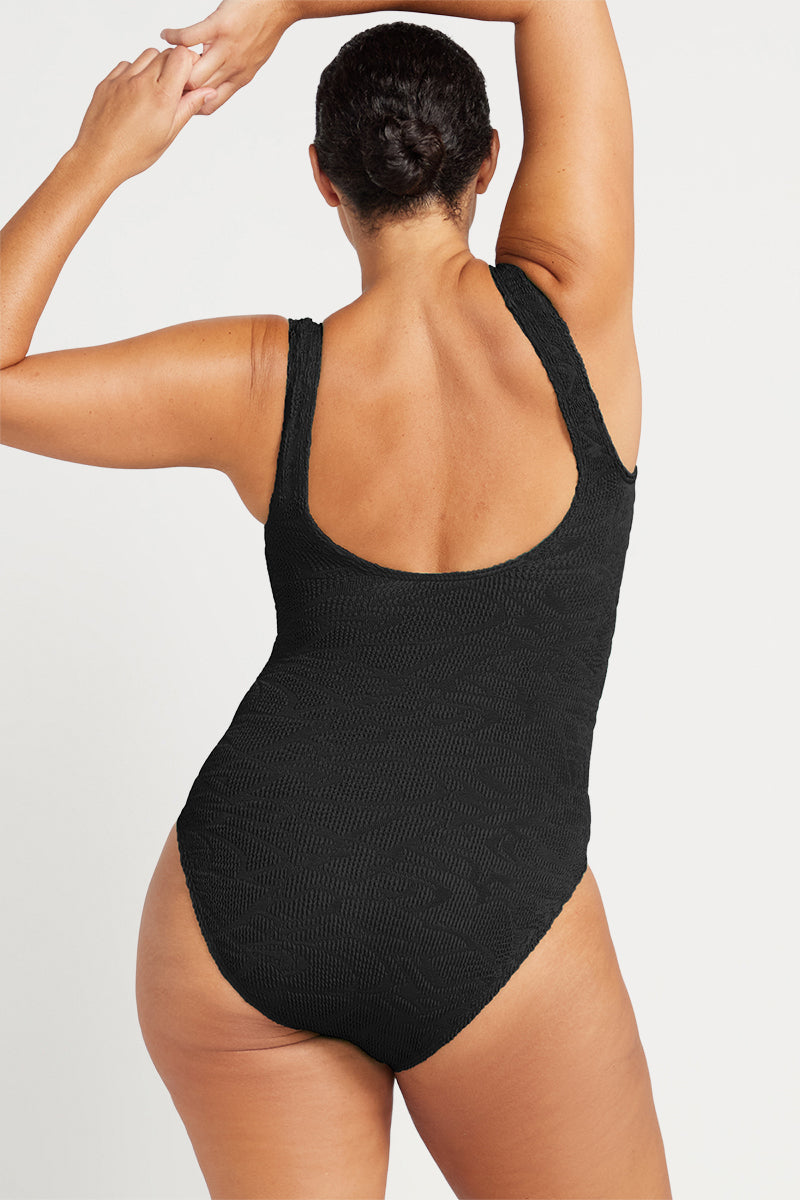 Black Geo Klimt One Piece