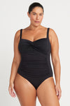 Black Natare Botticelli Chlorine Resistant One Piece Swimsuit