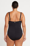 Black Natare Botticelli Chlorine Resistant One Piece Swimsuit