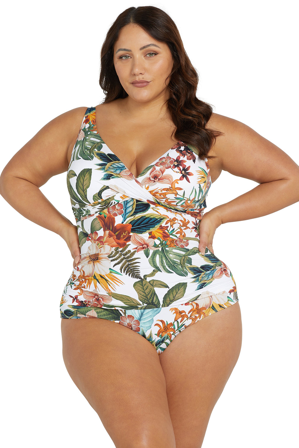 White Into The Saltu Delacroix Multi Cup One Piece - Final Sale