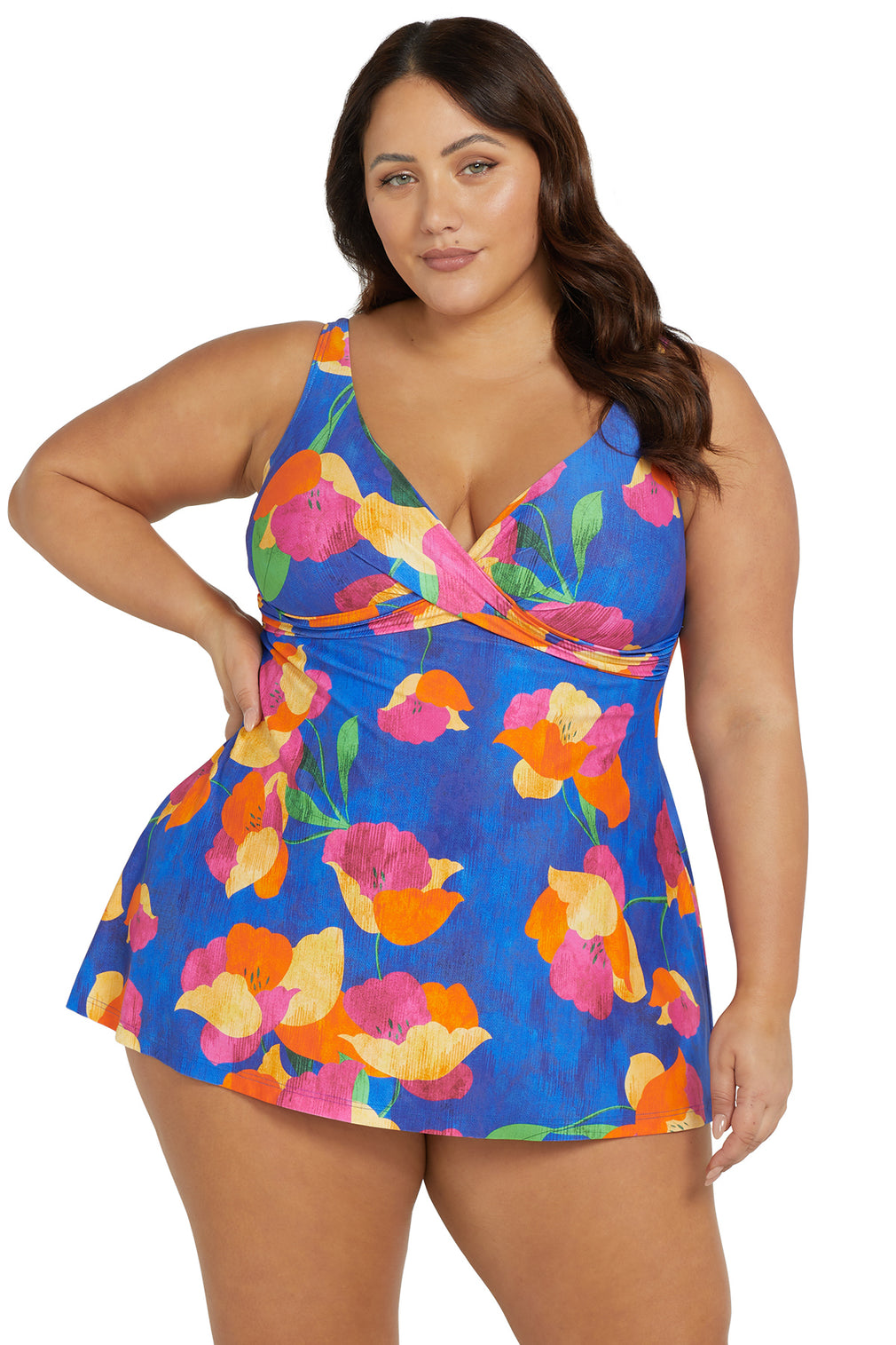 Au Contraire Delacroix Multi Cup One Piece Swimdress - Final Sale