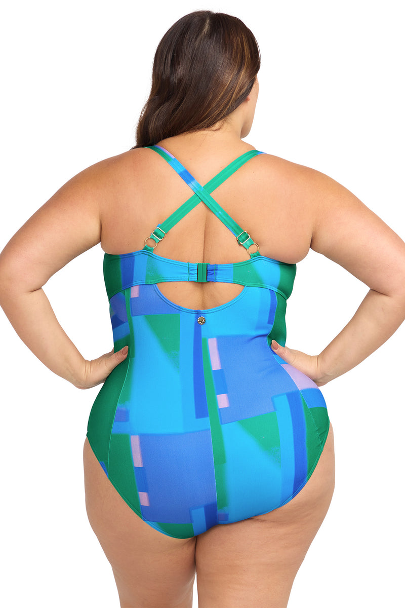 Natare Cubism Turner Chlorine Resistant One Piece