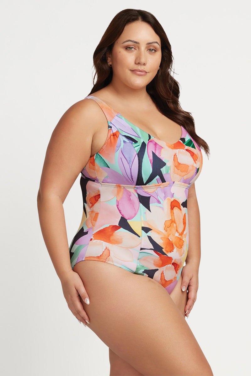 Natare Flo Turner Chlorine Resistant One Piece Swimsuit