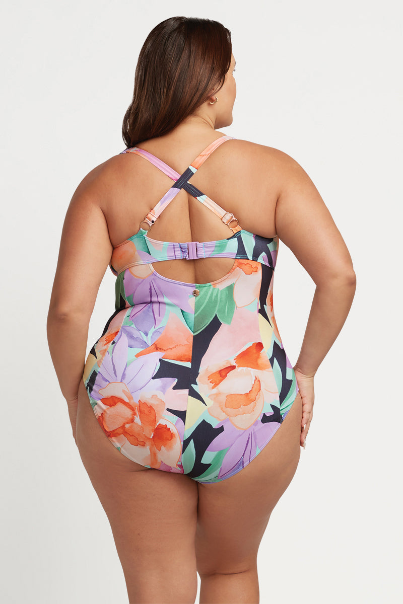 Natare Flo Turner Chlorine Resistant One Piece Swimsuit