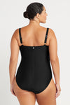 Black Hues Raphael E / F Cup Underwire One Piece Swimsuit