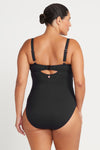 Black Aria Cezanne D / DD Cup Underwire One Piece Swimsuit