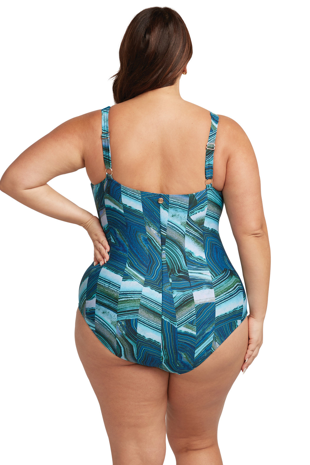 Chalcedony Monet Underwire D - DD One Piece Swimsuit - Artesands Swim Australia