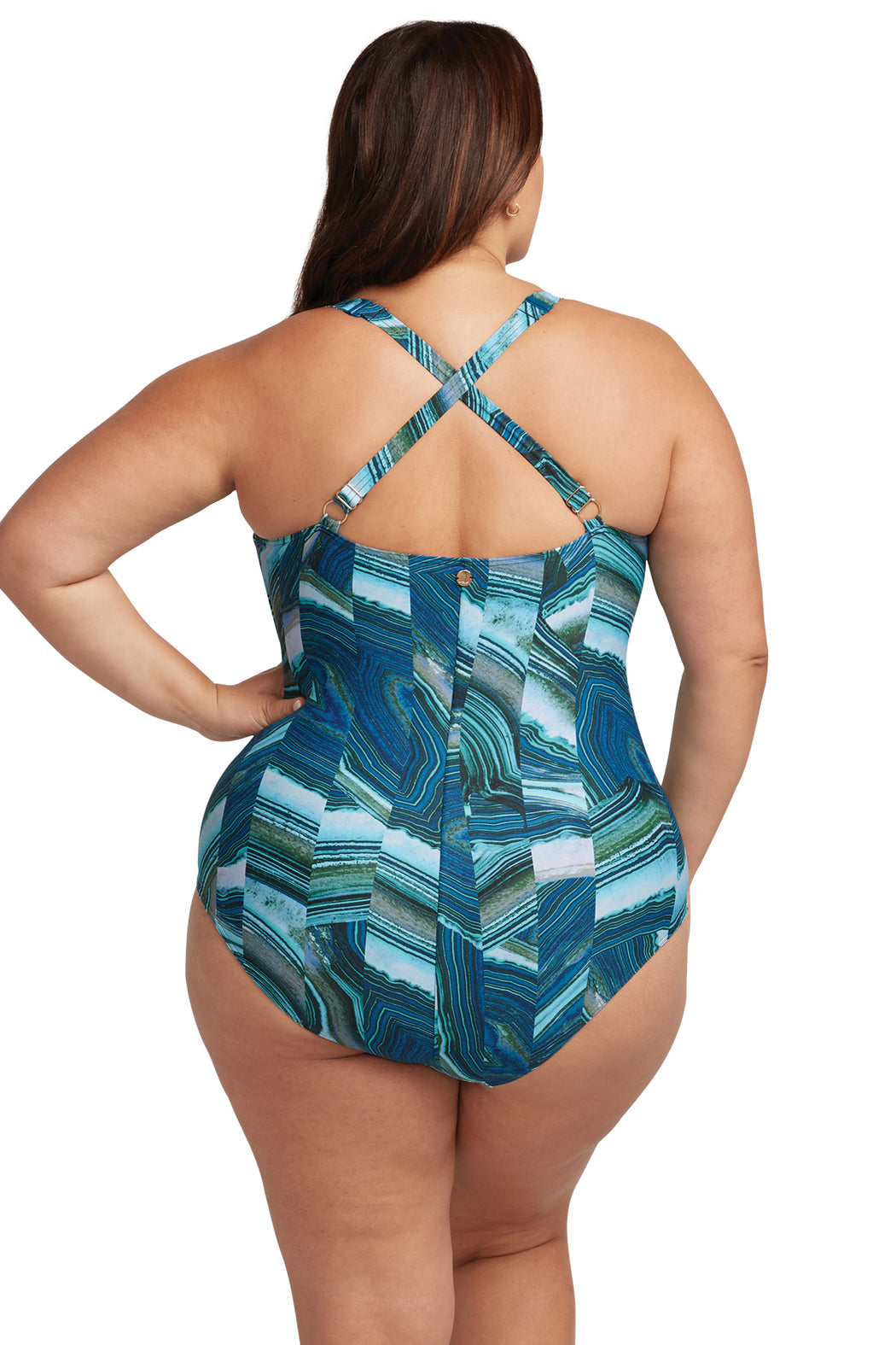 Chalcedony Monet Underwire D - DD One Piece Swimsuit - Artesands Swim Australia