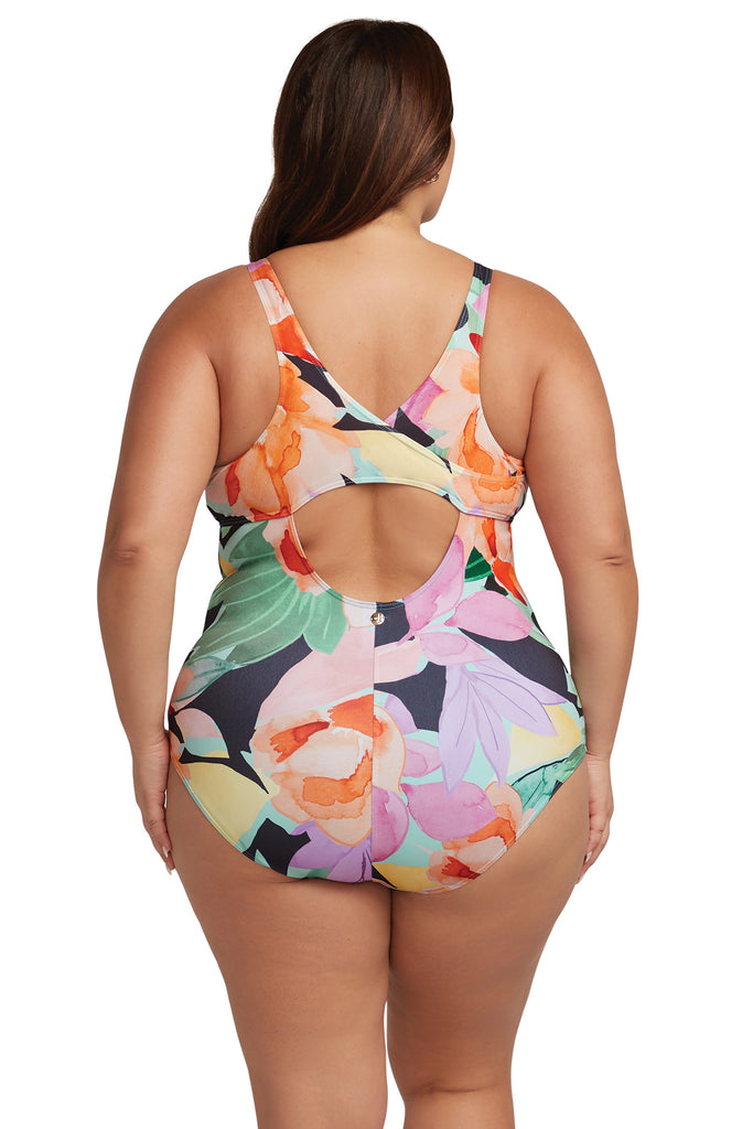 Natare Flo Hockney Chlorine Resistant One Piece Swimsuit - Artesands Swim Australia