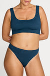 Navy Kahlo One Size Bikini Set