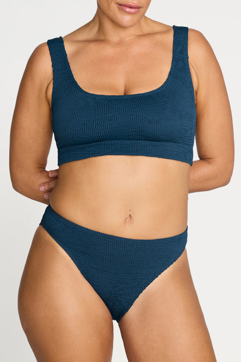 Navy Kahlo One Size Bikini Set
