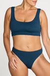 Navy Kahlo One Size Bikini Set