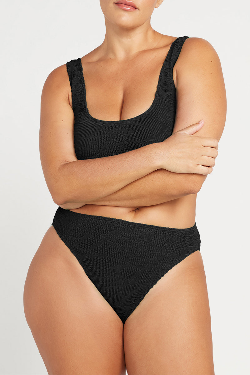 Black Geo Kahlo Bikini Set