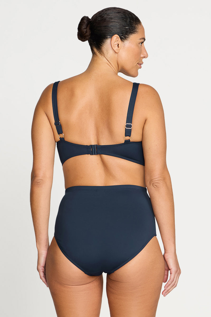 Navy Hues Botticelli High Waist Swim Pant