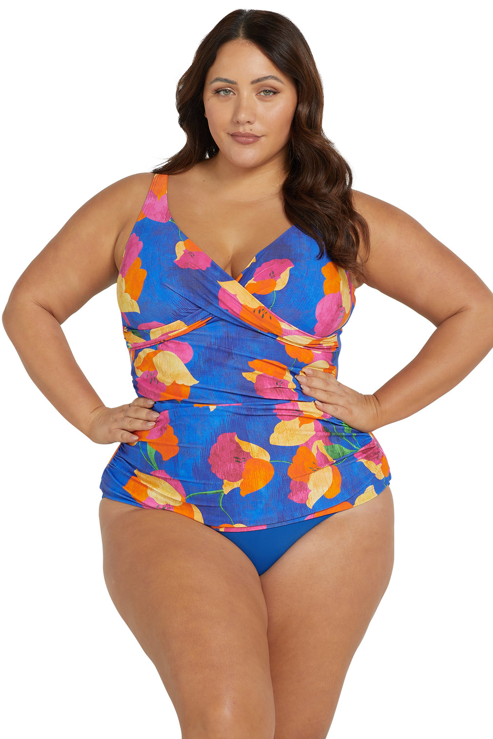 Au Contraire Delacroix Multi Cup Tankini Top - Final Sale