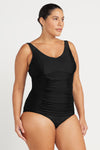 Black Hues Raphael E / F Cup Underwire Tankini Top