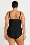 Black Hues Raphael E / F Cup Underwire Tankini Top