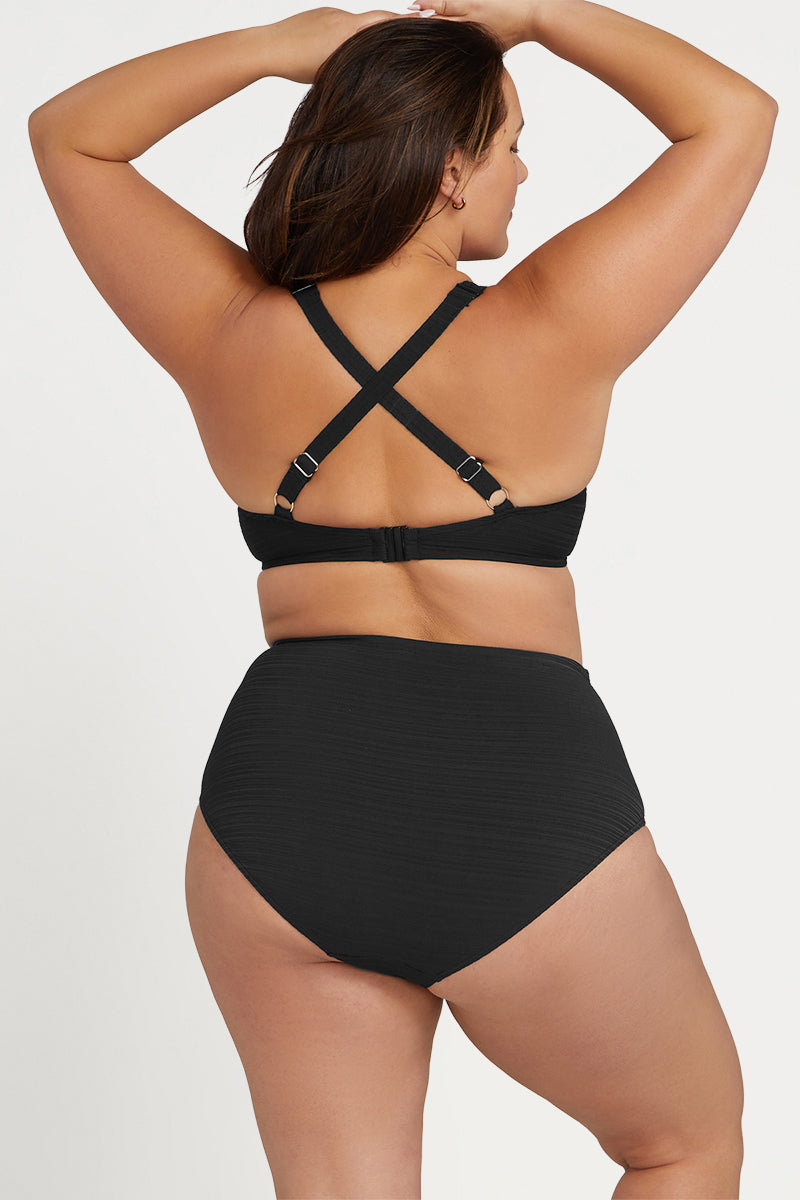 Black Aria Giotto High Waist Swim Pant