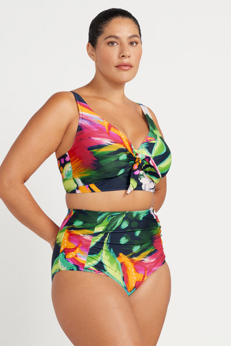 Chelona Raphael High Waist Rouched Swim Pant