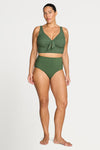 Olive Aria Renoir High Waist Bikini Bottom