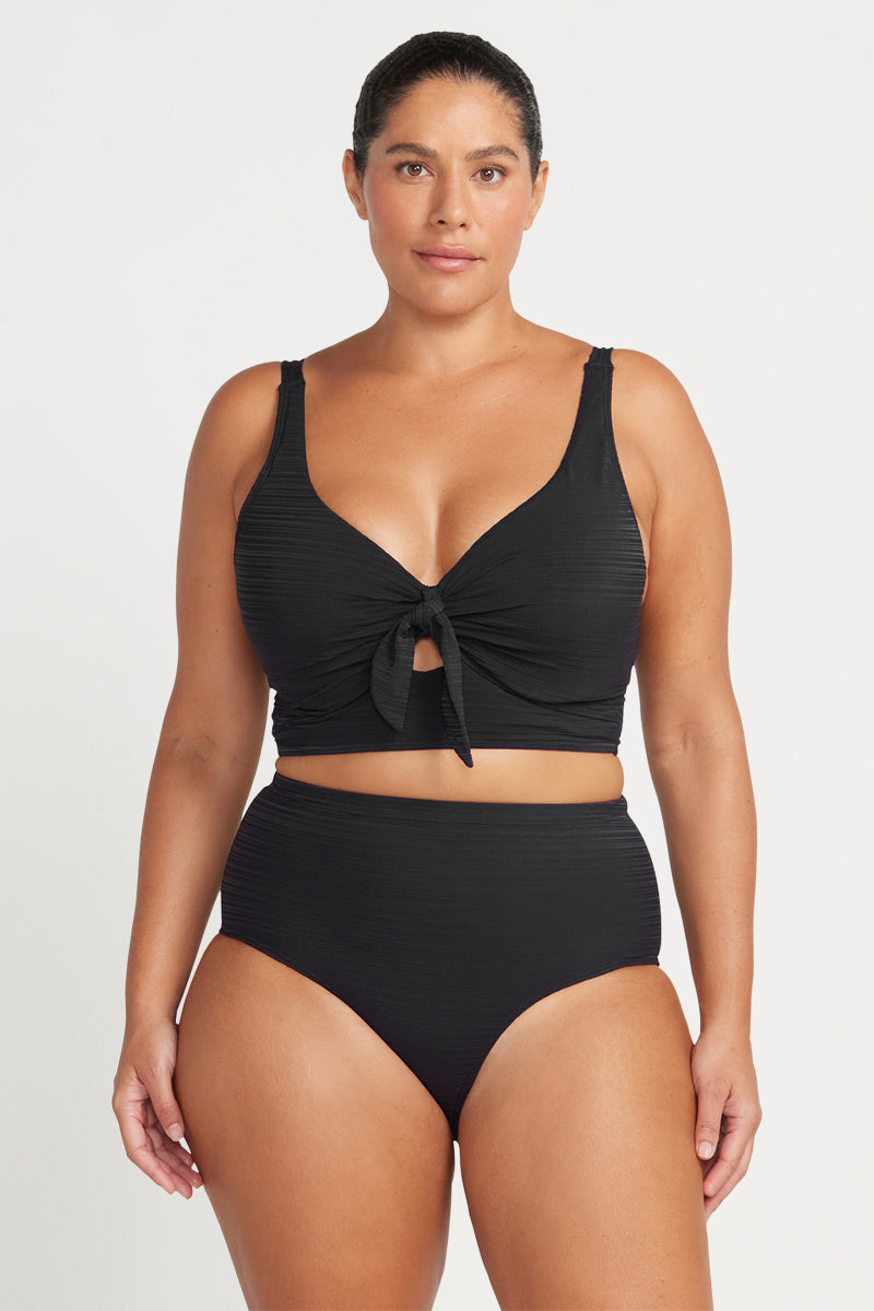 Black Aria Giotto High Waist Swim Pant