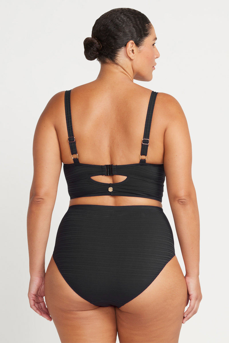 Black Aria Cezanne D DD Cup Underwire Bikini Top Artesands Swim Australia
