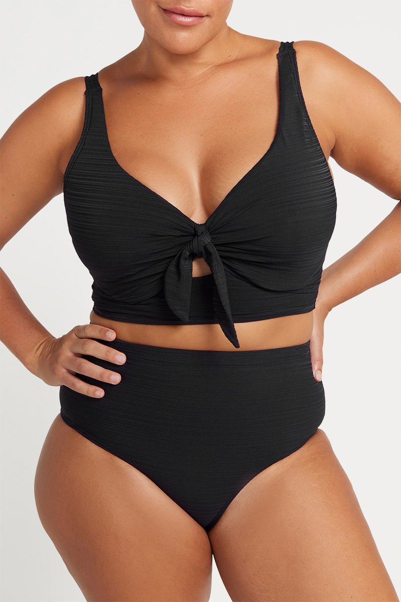 Black Aria Giotto High Waist Swim Pant