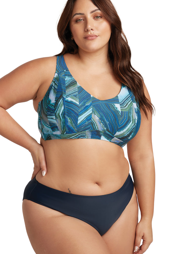 Artesands Zig Zag Raphael Underwire E-F Cup One Piece Swimsuit - Black –  Big Girls Don't Cry (Anymore)