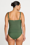 Aria Olive Botticelli Multifit Cup Tankini Top