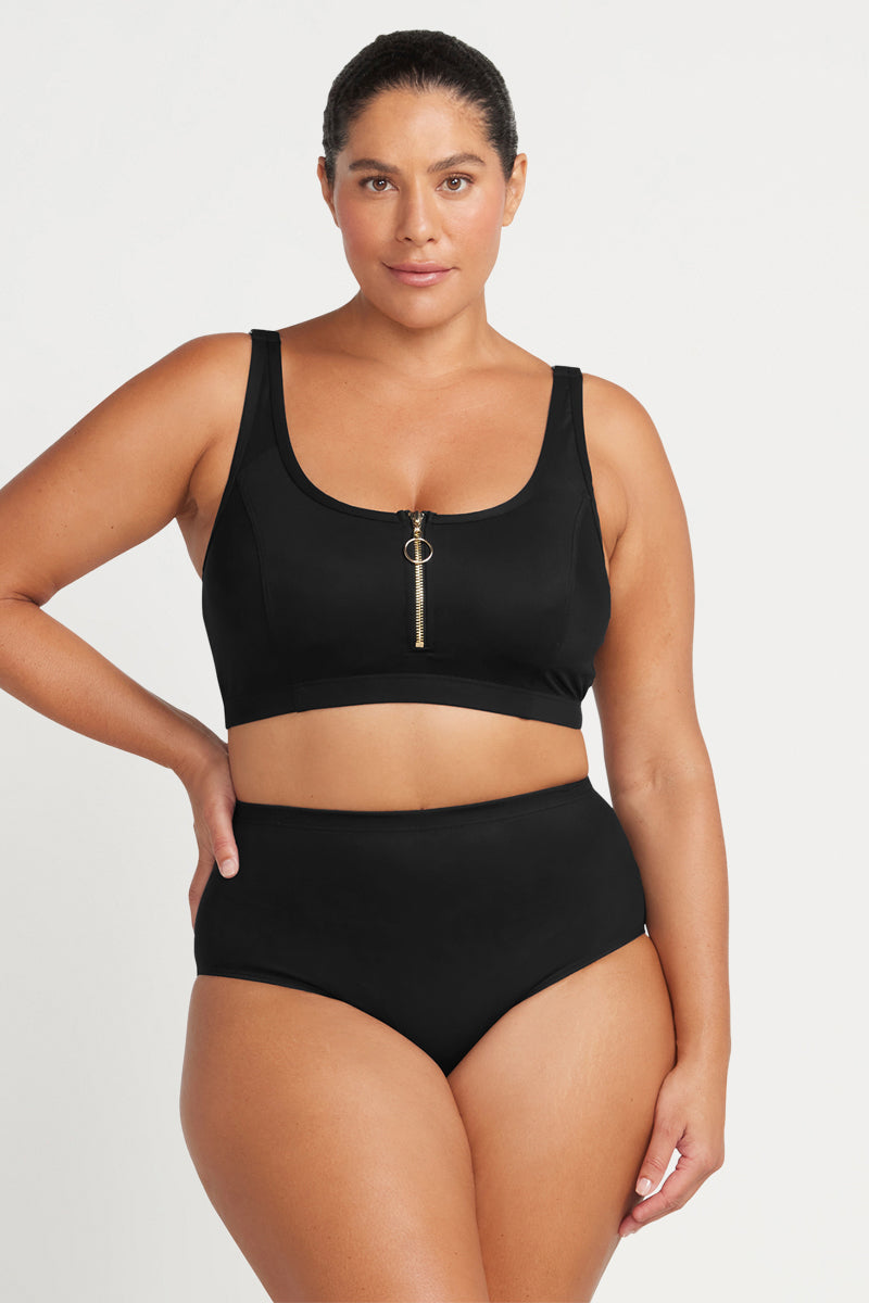 Black Sculpt Renoir High Waist Bikini Bottom