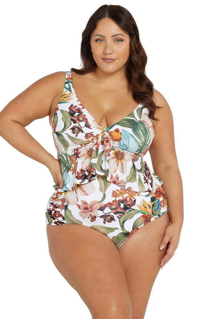 Women's Swimming Costume Plus Size Swimsuit One Piece Swim Dress Tummy  Control Swimwear With Skirt-n