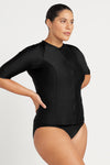 Black Hues Seurat Sun Safe One Piece Swimsuit