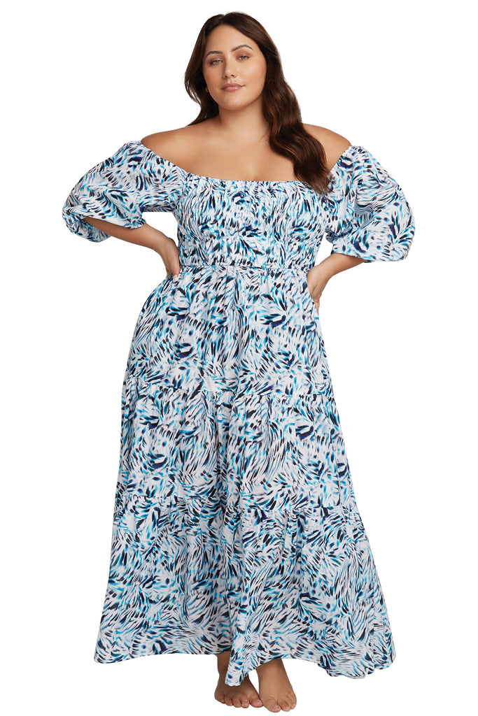 Ze Blu Handel Cotton Maxi Dress - Artesands Swim Australia