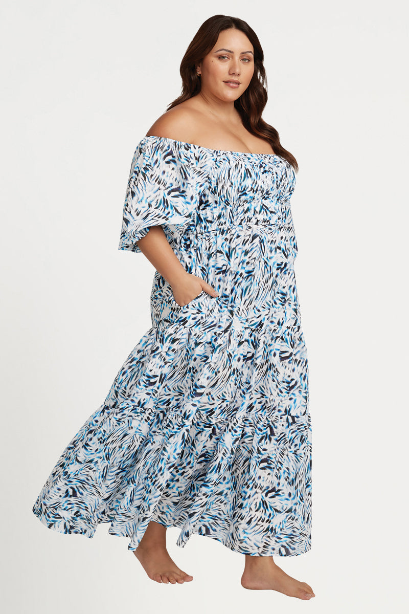 Ze Blu Handel Cotton Maxi Dress