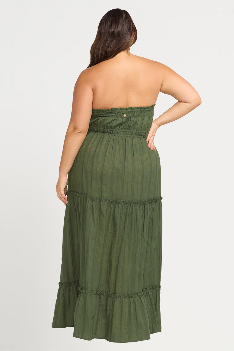 Olive Handel Cotton Strapless Dress