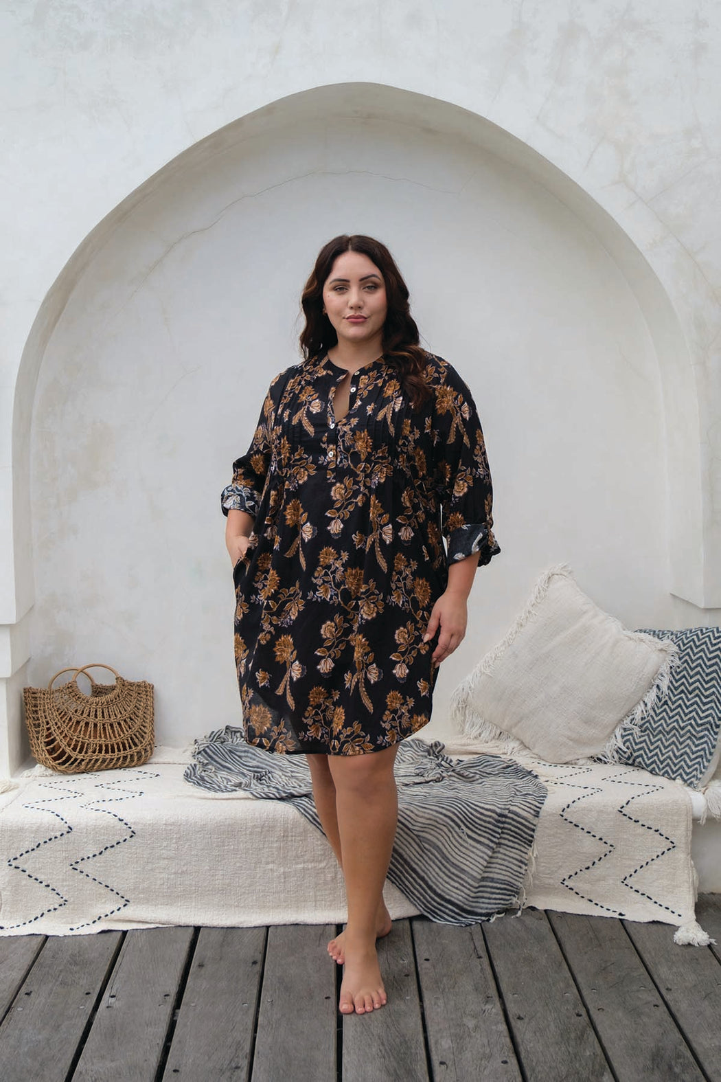 Chantique Gershwin Cotton Beach Shirt