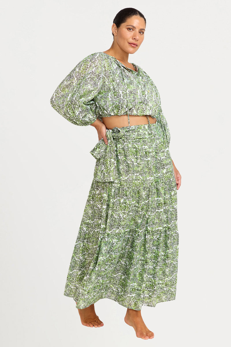 Mudlahara Elgar Cotton Beach Skirt