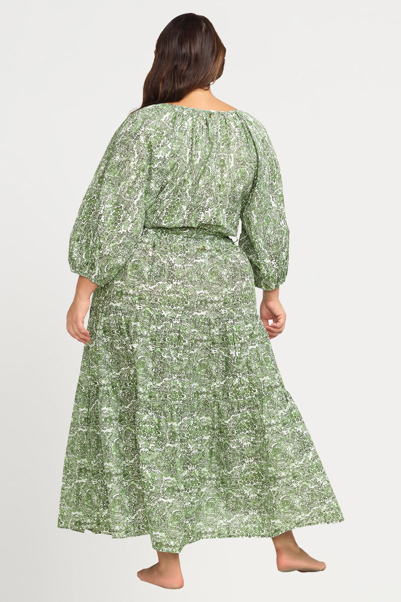 Mudlahara Elgar Cotton Beach Skirt