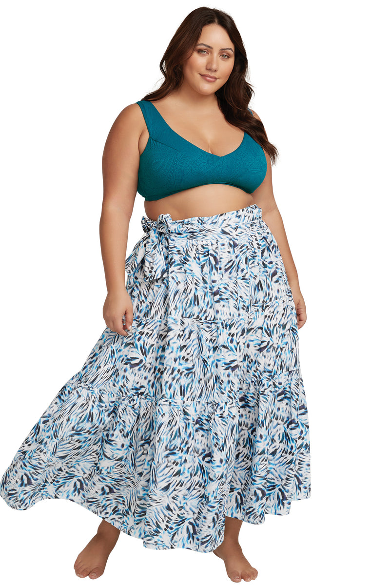 Ze Blu Elgar Cotton Beach Skirt - Artesands Swim Australia