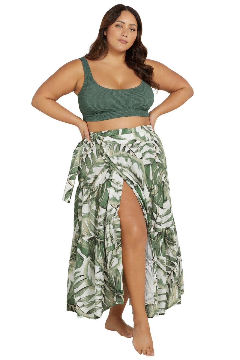 Deliciosa Elgar Cotton Beach Skirt