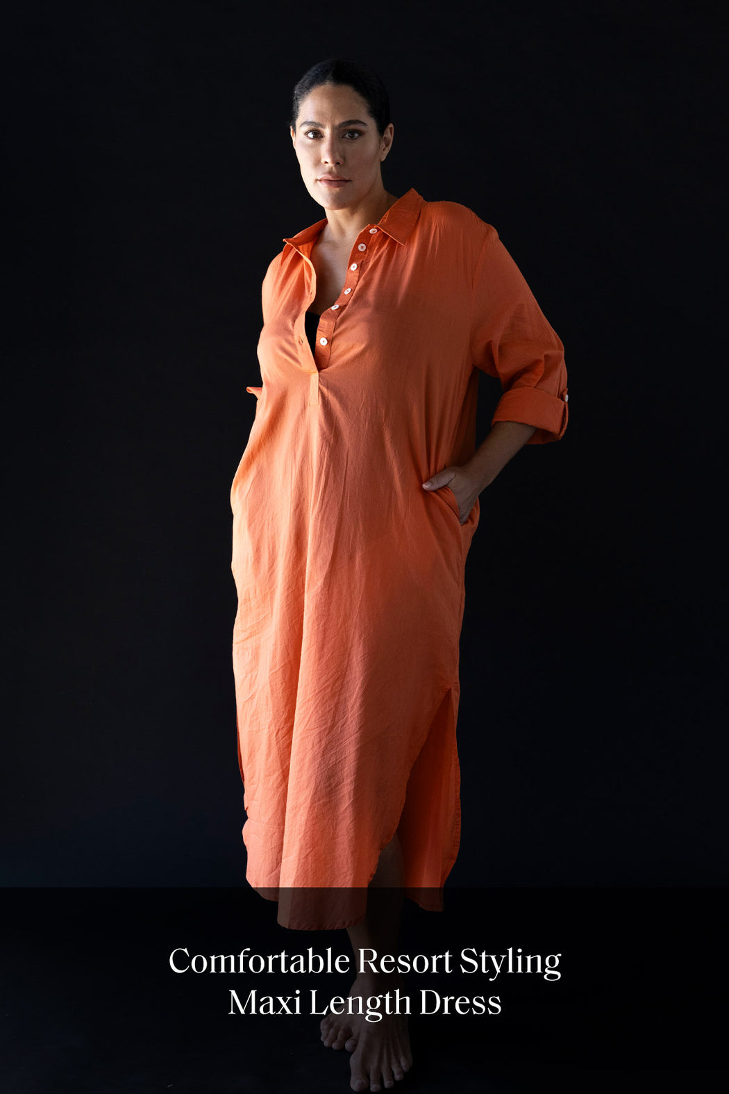 Orange Monteverdi Beach Maxi Dress